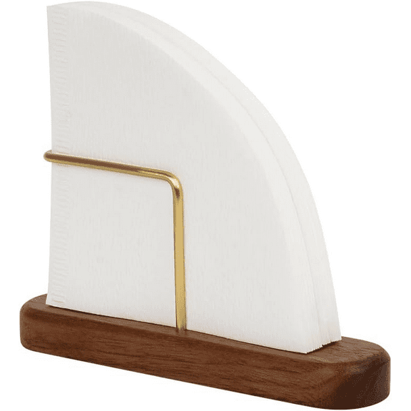 RUseeN Cone Coffee Filter Holder, Walnut Coffee Filter Holder Storage, Coffee Filter Stand for V60 Coffee Filters Size #01 and #02,1PCS