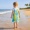 thumbnail image 4 of Girls Swim Cover Up Knit Beach Bathing Suit Coverups Cami Dress for Size 4-7Y, 4 of 6