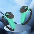 thumbnail image 4 of 1 par de empuñaduras de controlador anticaída de silicona para accesorios Meta Quest 3 VR, 4 of 5