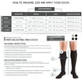 thumbnail image 2 of Men's Socks, Knee High, Dress Style: 8-15 mmHg, Navy, X-Large, 2 of 4