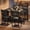 black, variant on QinaQin Modern Dining Table and Chair Set, Compact and Space-Saving Furniture, Suitable for Apartments and Small Homes