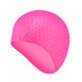 thumbnail image 1 of Silicone Swim Cap,Comfortable Bathing Cap Ideal for Curly Short Medium Long Hair, Swimming Cap for Women and Men, Shower Caps Keep Hairstyle Unchanged, 1 of 4
