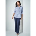 thumbnail image 2 of Jessica London Women's Plus Size Stitched Waist Poplin Shirt, 2 of 3