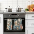 thumbnail image 4 of Yayeee 100% Cotton Hand Towels for Bathroom 16" x 28" Soft Absorbent Kitchen Towel, Flowers Cat, 4 of 7