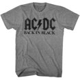 thumbnail image 1 of ACDC Back In Black Graphite Heather Adult T-Shirt Tee, 1 of 1