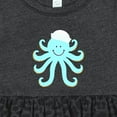 thumbnail image 4 of Inktastic Octopus Ocean Sea Creature Girls Baby Dress, 4 of 5