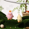 thumbnail image 6 of Easter Cartoon Three Colorful Chicken Pendant For Party Plush Chick Figurine Easter Decorations Home Decor, 6 of 7