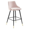 thumbnail image 2 of Modway Adorn Performance Velvet Bar Stool Set of 2 in Pink, 2 of 8