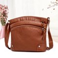thumbnail image 4 of Bolso de hombro de gran capacidad para mujer bandolera de cuero Likrtyny  suave con múltiples bolsillos bolso de compras exquisito a la moda, 4 of 9