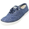 Keds Women's Champion Lurex Jersey Navy Low Top Fabric Sneaker - 5M