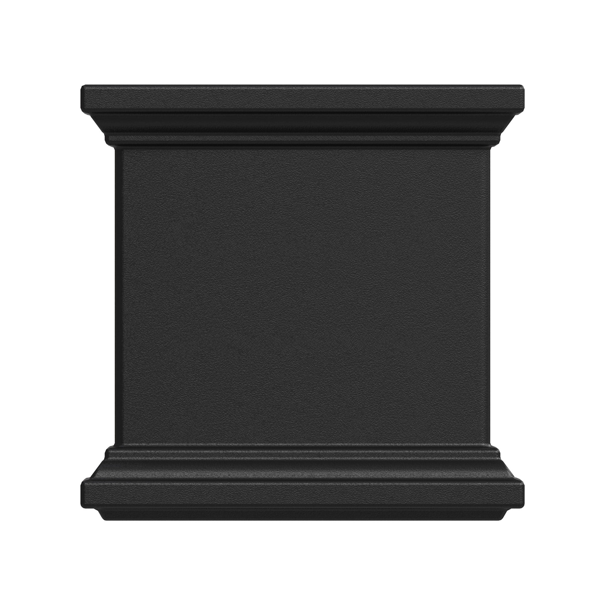 Mayne Fairfield 60" x 11" x 11" Rectangular Black Self Watering Plastic Window Box Planter