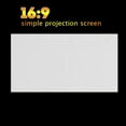 thumbnail image 3 of 16:9 Projecteur Portable Pliable Écran Mural Cinéma Maison Projection 3D Haute Définition Toile, 3 of 8