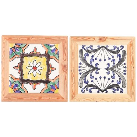 

Southwit 2Pcs/Sets Floral Pattern Coasters for Drinks Cceramics Mats Heat-Resistant Reusable Coaster with Cork Base Gift Set for Birthday Housewarming Apartment Kitchen Bar Décor-5