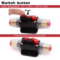 thumbnail image 3 of ORUYROP 40A Audio Inline Circuit Breaker Reset Fuse 12V-24V DC, PowMr Reset Fuse Holder 40 amp with Manual Reset for Car Audio, Stereo Switch and Solar Inverter System, 3 of 7