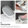 thumbnail image 2 of HOMEMAXS Washbasin Soap Dish with Suction Cup Bar Self-draining Soap Dish Sink Soap Holder, 2 of 8