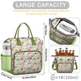 thumbnail image 5 of Pioneer Flower Floral Print Pattern Womens Lunch Box for Work,Insulated Large Lunch Bag for Tween and Teen,Loncheras Para Mujer,Leakproof Adult Lunch Bag for Work,Beach,Travel,Picnic,Camping, 5 of 7