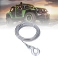 thumbnail image 3 of Winch Stainless Steel Cable, Winch Wire Rope Galvanized Rustproof 2000LBS Strength   4mmx12m  for Electric Power Home, 3 of 8
