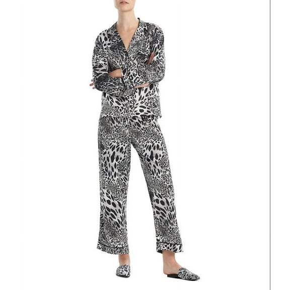 Natori Animal Print Satin Pajama Set