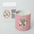 thumbnail image 2 of Carolines Treasures CK4205CDL Weimaraner Soy Candle 10 oz Decorative Gift Scented Soy Candles for Home Pink Flowers 10, 2 of 2
