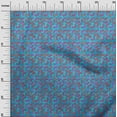 thumbnail image 2 of oneOone Cotton Poplin Medium Blue Fabric Batik Dress Material Fabric Print Fabric By The Yard 42 Inch Wide, 2 of 4