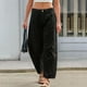 thumbnail image 4 of WILLBEST Pantalones Mujer Pantalones Vaqueros de Tiro Medio para Mujer, de Pierna Ancha, Cortos, Cómodos, Elásticos, Holgados, Estilo Boyfriend Con Bolsillos, Ropa Informal Mediana, 4 of 7
