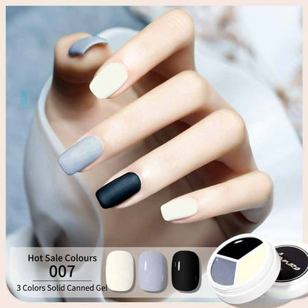Yeacher 3 Colors Solid Cream Color Gel Nail Polish Soak Off Uv Led Lamp Gel  Varnish Painting Nail Tips Gel For Manicures Nail Art | Walmart Canada
