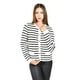 thumbnail image 1 of Cardigan de punto con botones Roman Fashion /Juvenil, 3140 (Blanco rayas) blanco M, 1 of 5