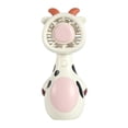 thumbnail image 2 of Cute Animal Giraffe Cow Handheld Mini Fan, USB DC Rechargeable Portable Pocket Fan, 2-In-1 Desktop Standing Quiet Personal Cooling Fan for Outdoor Dorm Summer 5.90 × 2.16 Inch, 2 of 7