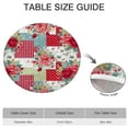 thumbnail image 6 of Pioneer Flower Floral Print Pattern Round Fitted Tablecloth with Elastic Edge,Dining Table Cover Waterproof,Outdoor Round Tablecloth for Camping,Dining,Indoor and Outdoor, 6 of 7
