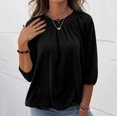 thumbnail image 2 of Woman Fashion Top Shirt For Women Three Quarter Sleeve Soft Causal T Shirt, 2 of 2