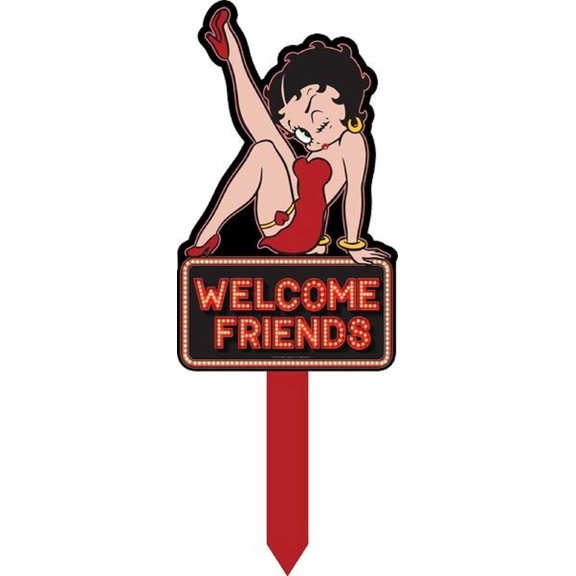 Spoontiques Betty Boop Yard Sign, Home, Outdoor, Garden Decor