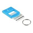 thumbnail image 4 of Uxcell 40x27mm Plastic Key Tags with Split Keyring Light Blue 16 Count, 4 of 4