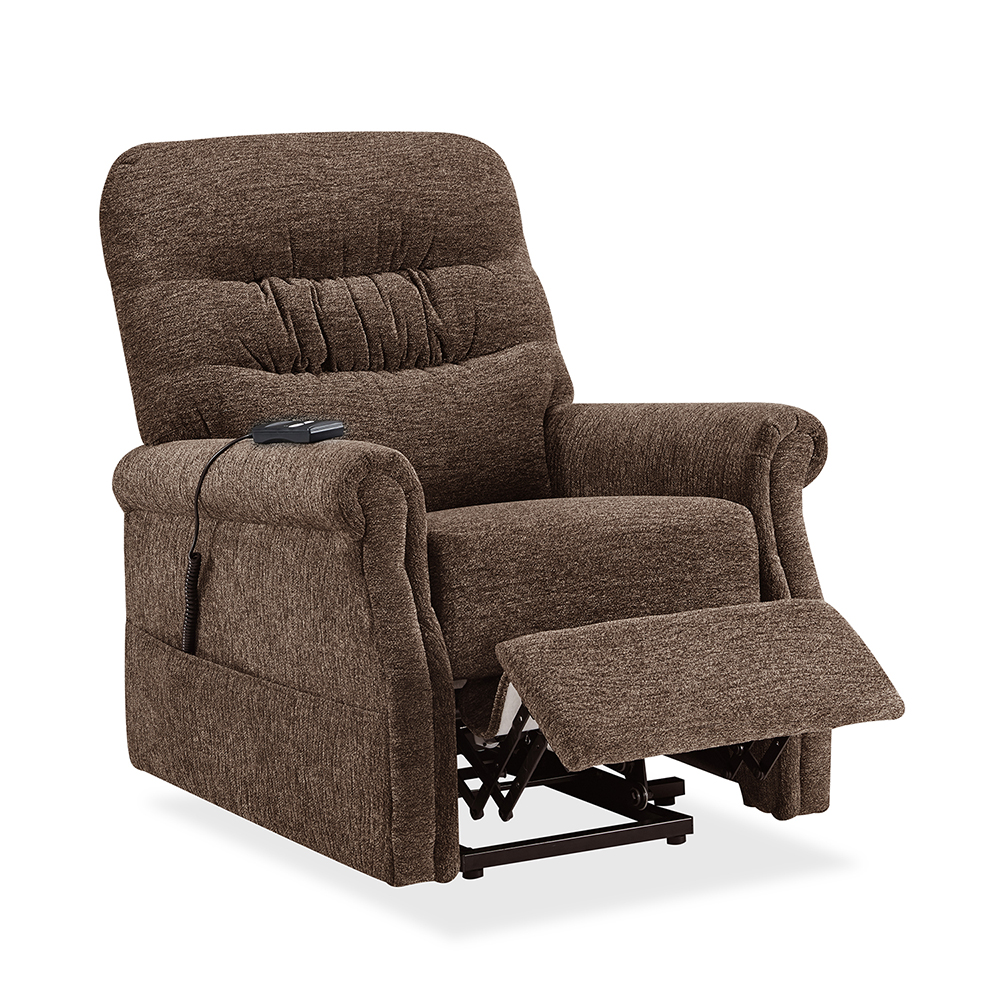 Kepooman Soft Fabric Upholstery Power Lift Recliner Chair with Remote, Brown Kepooman Soft Fabric Upholstery Power Lift Recliner Chair with Remote, Brown