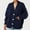 Dark Blue, variant on Lilgiuy Fall Fashion Women Casual Comfortable Long Sleeve Button Pocket V-Neck Sweater for Outdoor Camping