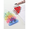 thumbnail image 4 of 10pcs/Pack Mixed Color Plastic Triangle-Shaped Clips / Folders (For Documents Or Paper), 4 of 5