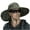 Green, variant on Mikilon Men Outdoor Hiking/Fishing Sun Hats Comfortable Camouflage Print Drawstring Hats Big Wide Brimmed Hats