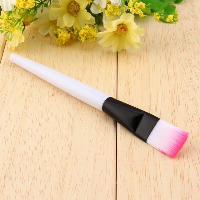 Cepillo de bambú para mascarilla facial para mujer, herramienta de belleza para el cuidado de la piel y el maquillaje.