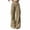 RYE1-Khaki, variant on Brqkzdu Women's Cargo Sweatpants Lightweight Elastic Waist Drawstring Wide Leg Sweatpant Loose Lounge Gym Running Sweat Pants with Pockets