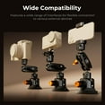 thumbnail image 5 of K&F CONCEPT Car Mount for Camera 3 in 1 Suction Cup Mount Kit 15° Curved Surface Adjustment with Action Camera Extension Pole Adapter Phone Holder Compatible with GoPro Insta360 DJI OSMO, 5 of 8