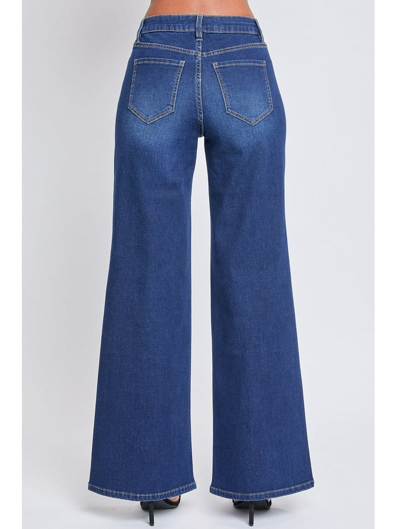 【未使用品】MEYAME WAIST CORD DENIM WIDE PANTS YMI Jeans Women's Drawstring Wide Pants Lifestyle Collection