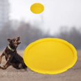 thumbnail image 3 of Dog Flying-Pet Dog Rubber Training Safety Flying Disc Outdoor Practicing Durable Toy Supply Bright Color(Yellow), 3 of 7