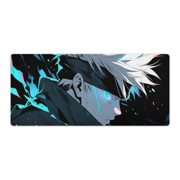 Jujutsu Mouse Pad JJK Gojo Anime Mouse Mat Large 900x400x3mm Non-slip Rubber Bottom Gaming Keyboard Mat, 3D Printed Full Desk Mouse Keyboard Pad