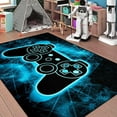 Gaming Video Game Area Rugs for Boys Teens Modern Cool Tech Style