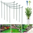 thumbnail image 1 of MesaSe Half  Garden Plant Climbing Support Stakes Stand Reusable Metal Flower Supporting Ring, 1 of 11
