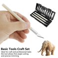 thumbnail image 3 of QJUHUNG 13pcs Precision Hobby Craft Knife Set Utility Knife Kit with 13 Refill Blades Craft Blades Set with Case Suitable for Halloween Pumpkin Carving Art Craft Modeling Scrapbooking and, 3 of 6