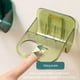 thumbnail image 3 of Injueey Estante de baño montado en la pared para el hogar, Hotel, oficina, baño, dormitorio, cocina, inodoro, a mano, soporte Juegos de accesorios de baño Verde oscuro, 3 of 6