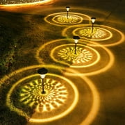 Uklsqma Solar Lights Outdoor Water-Resitant LED Lighting: Solar Powered Outdoor Lights, Solar Garden Lights, For Patio, Yard, 1Pack- Eco-friendly Ambience, Dazzling Garden Nights, Black