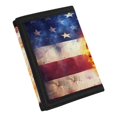 thumbnail image 2 of FUIALDOLG Fire Soccer American Flag Portable Trifold Card Wallet, Polyester Children's Wallet Large Capacity Kids Trifold Wallet for Travel Outdoor, 2 of 6