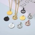 thumbnail image 5 of [Clearance] Initial Pendant Necklace for Women Cubic Zirconia CZ Circle Letter A-Z Pendant Capital Alphabet Statement Gold Plated Necklace Birthday Christmas Jewelry Gift on Clearance, 5 of 7