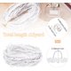 thumbnail image 2 of Presupuesto para botones de vestido de novia blanco con ribete trenzado, 15 yardas, elástico, con 50 botones de perla, extensor de cremallera para coser vestidos., 2 of 7